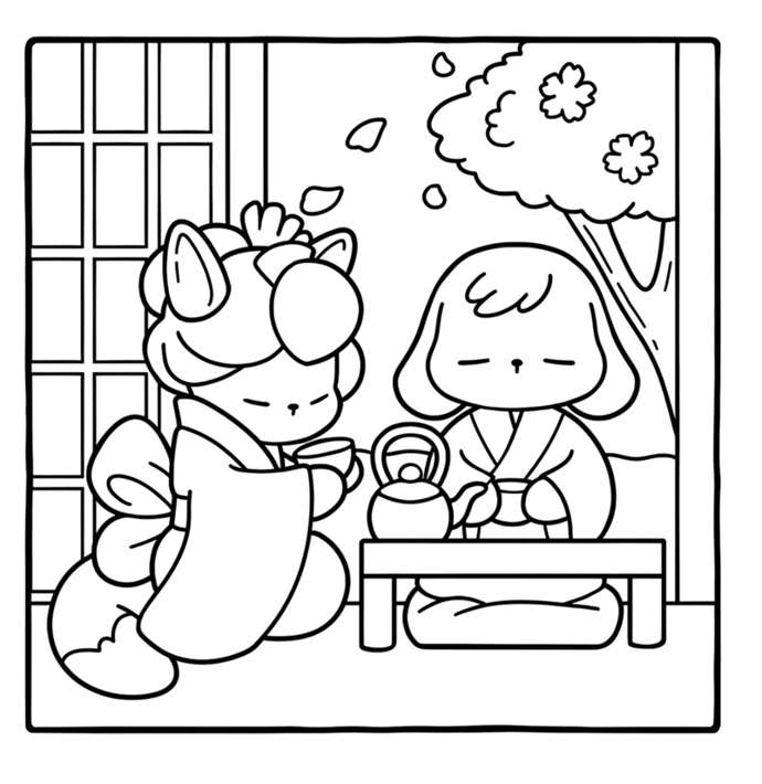 Desenho do Strip Weathers e Chick Hicks de Carros para colorir