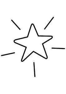 Desenho da estrela para imprimir